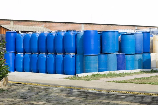 Plastic Storage Drums — Stock Photo, Image