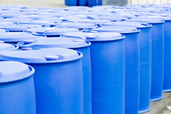 Plastic Storage Drums — Stock Photo, Image