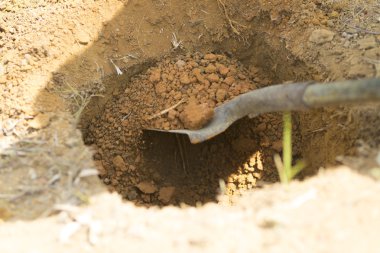 Dikim için toprak kazma