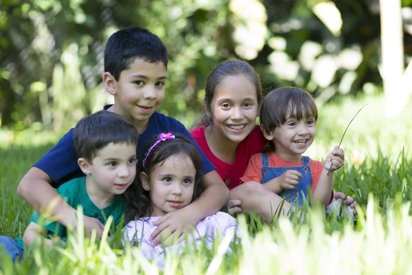 Happy Little Girls and Boys Royalty Free Stock Images