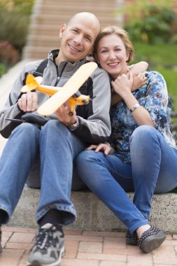 Mutlu çifte ev ve hobi