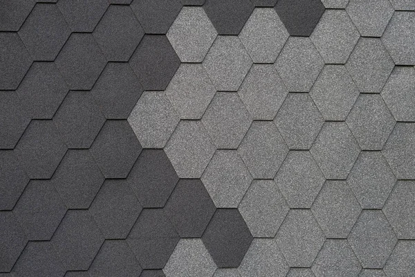 Roof shingles textures as background. Detail shot of flexible roof shingles. — Stock Photo, Image