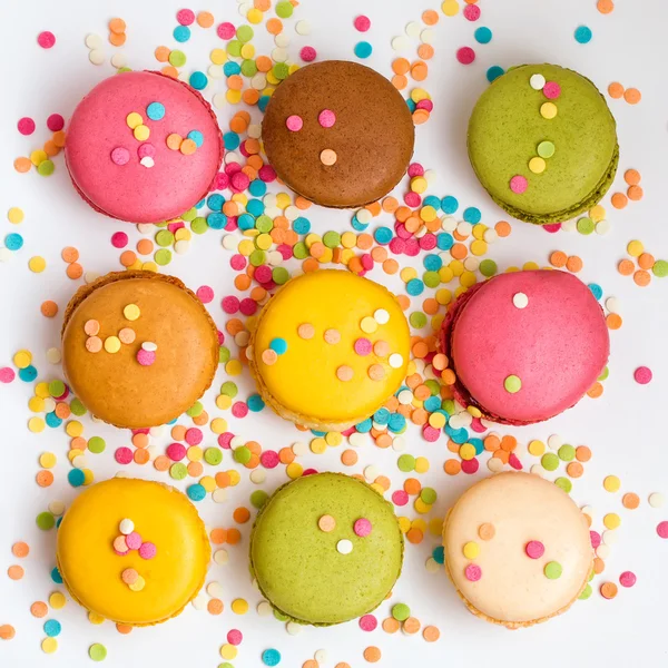 Macaroons coloridos doces — Fotografia de Stock