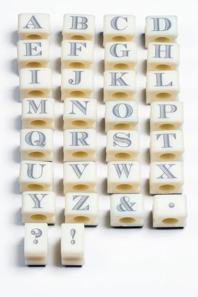 Alphabet stamps — Stock Photo, Image