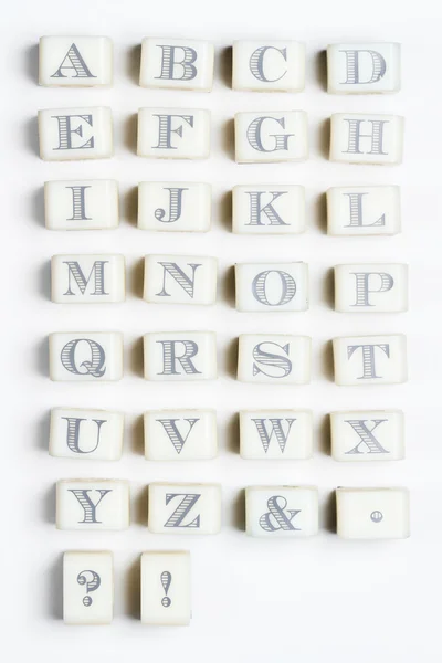 Alphabet stamps — Stock Photo, Image