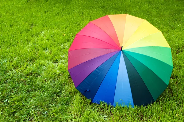 Colorful umbrella outdoors — Stock Photo, Image