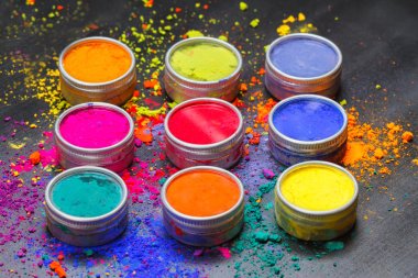 Colorful dyes clipart