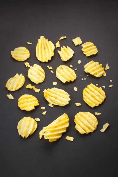 Potato chips background — Stock Photo, Image