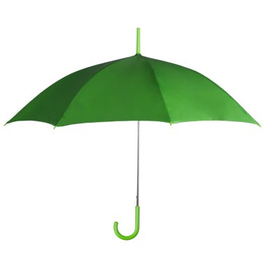 Green umbrella isolated clipart