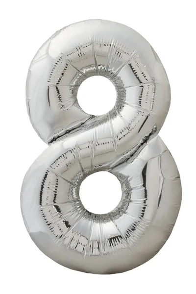 Numer osiem balon kształt — Zdjęcie stockowe
