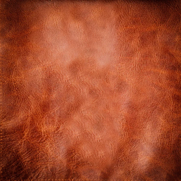 Hnědá kožená textura — Stock fotografie