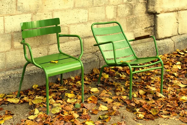 Public chairs outdoors — Stock Photo, Image