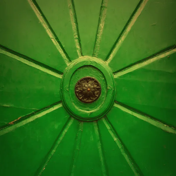 Vintage green door — Stock Photo, Image