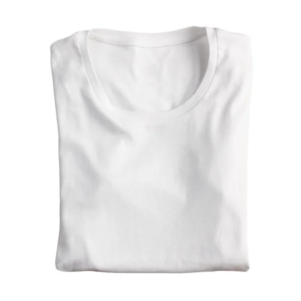 Kadın beyaz t-shirt — Stok fotoğraf