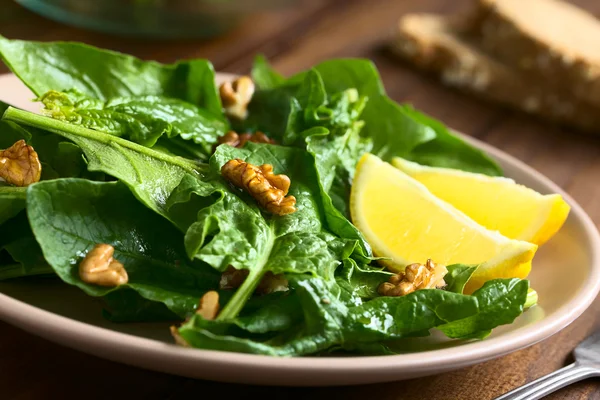 Spinach and Walnut Salad — Stock Photo, Image