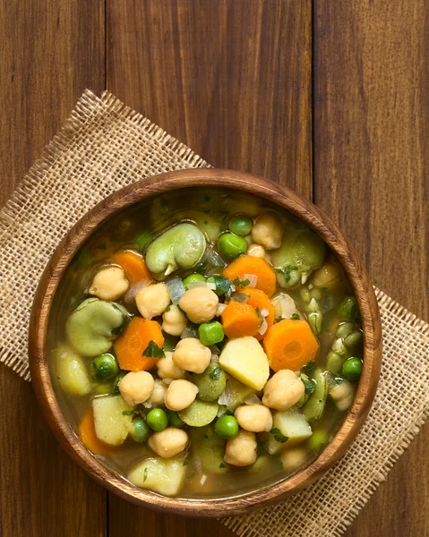 Sopa de verduras y garbanzos —  Fotos de Stock