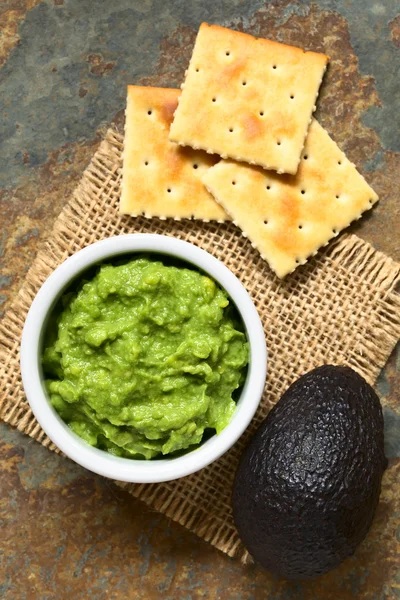 Creme de abacate ou Guacamole — Fotografia de Stock