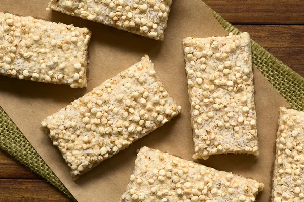 Marshmallow, Popped Quinoa dan Coconut Bars — Stok Foto
