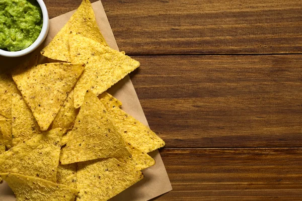 Chips de tortilla de maíz — Foto de Stock