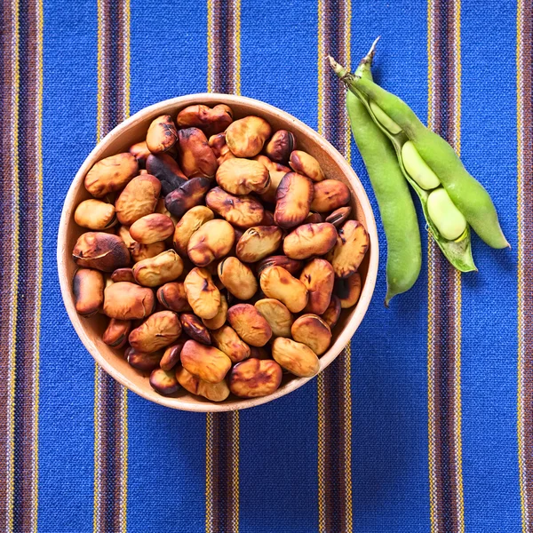 Habas Asadas Bolivianas (Frijoles Fava ) — Foto de Stock