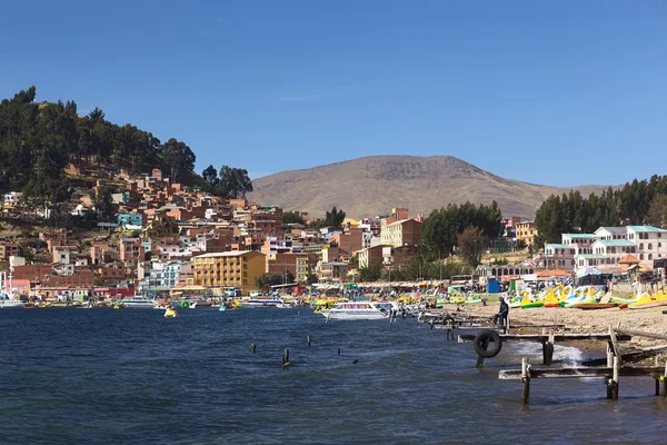 Copacabana, a Titicaca-tó, Bolívia — Stock Fotó