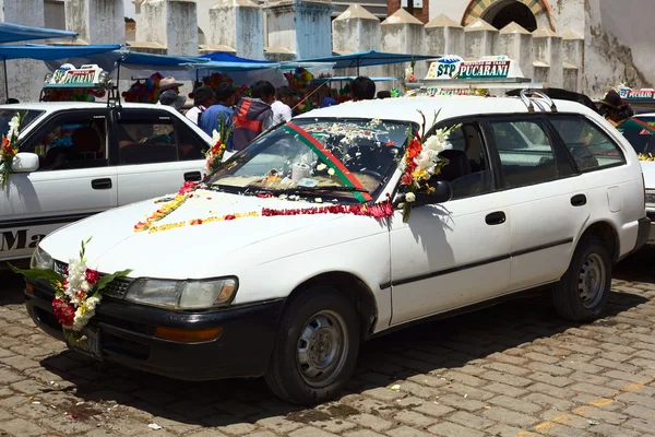 Blessing of Cars in Copacabana, Bolivia — Stock Photo, Image