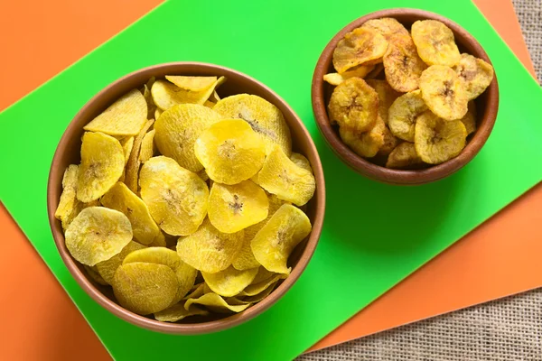 Salty and Sweet Plantain Chips — Stok Foto