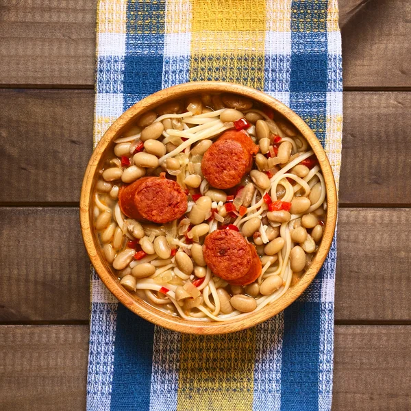 チリ料理と呼ばれる Porotos con Riendas — ストック写真