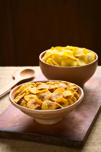 Chips di piantaggine dolce e salata — Foto Stock