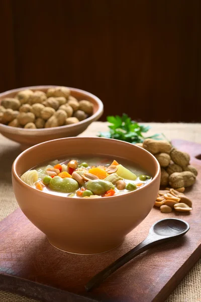 Bolivian Sopa de Mani (Peanut Soup) — Stock Photo, Image