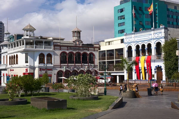 Plaza Prat hlavní náměstí v Iquique, Chile — Stock fotografie