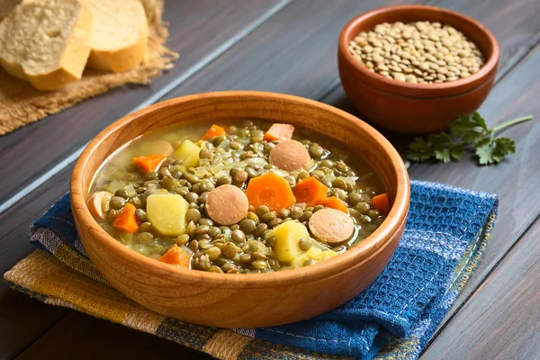 Sopa de lentilha — Fotografia de Stock