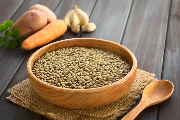 Raw Lentils — Stock Photo, Image