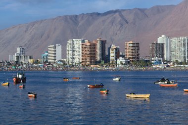 Iquique, Şili'deki Cavancha Beach