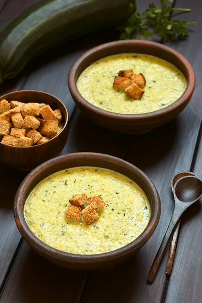 Crema di Zucchine Minestra — Foto Stock