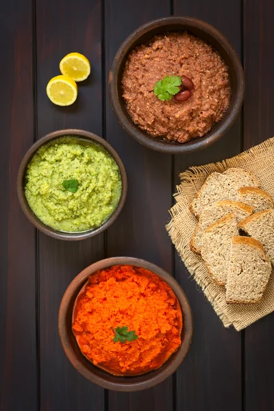 Vegetable Spreads — Stock Photo, Image