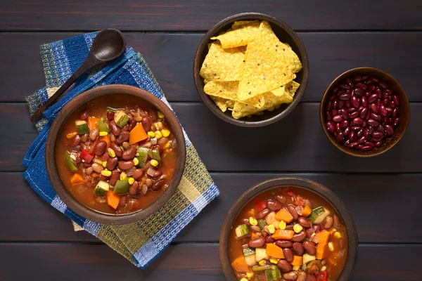 Vegetarian Chili Dish — Stock Photo, Image