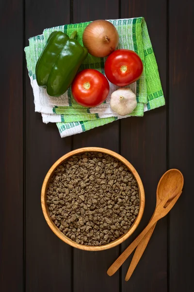 Raw Soy Meat — Stock Photo, Image