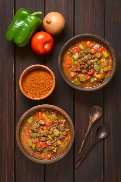 Gulash vegano con carne de soja — Foto de Stock