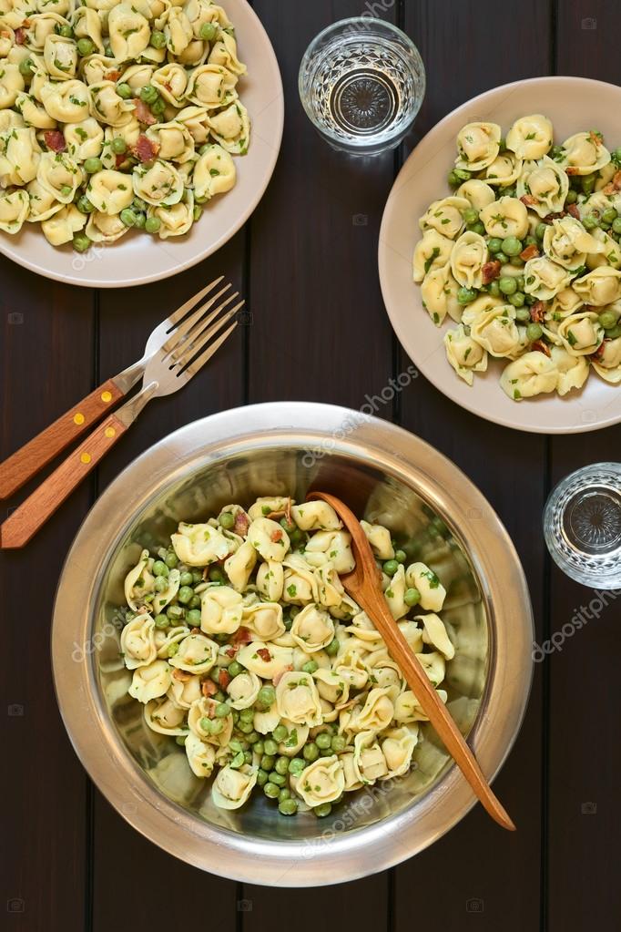 Tortellini Salad with Peas and Bacon Stock Photo by ©ildi_papp 75077233