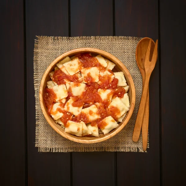 Ravioli with Tomato Sauce — Stock Photo, Image