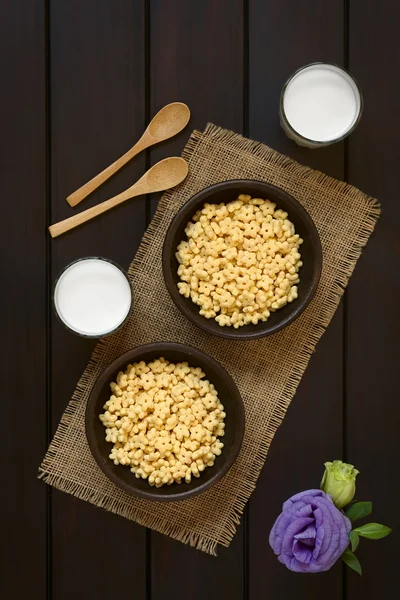 Miel con sabor a desayuno Cereal con leche — Foto de Stock