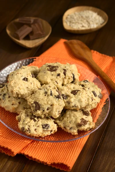Oatmeal and Chocolate Cookies — Stock Photo, Image
