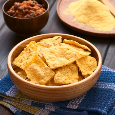 Homemade Baked Corn Chips