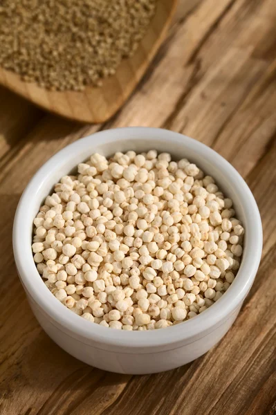 Popped White Quinoa — Stock Photo, Image