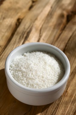 Grated Coconut In Small Bowl