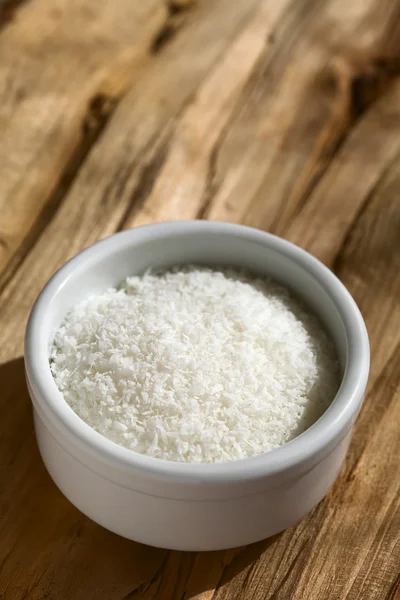 Grated Coconut In Small Bowl — Stockfoto