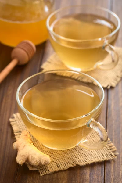 Sıcak zencefil çayı — Stok fotoğraf