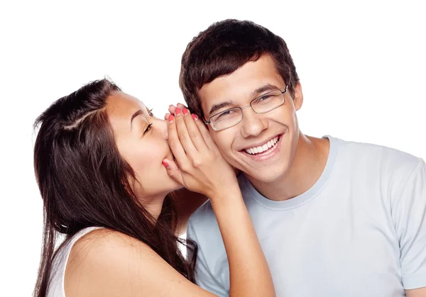 Friends sharing secrets — Stock Photo, Image