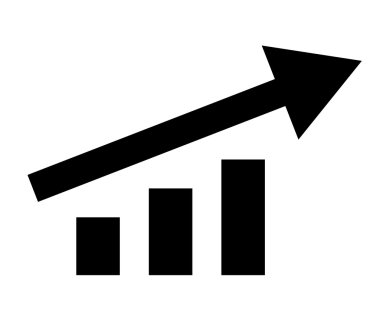 büyüme grafik simgesi